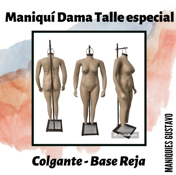 Producto - Maniquí dama fibra de vidrio Colgante Talle especial - 7