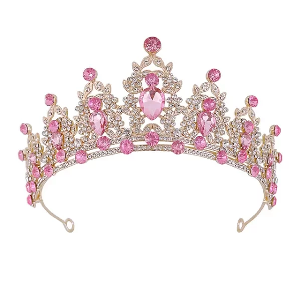 Producto - Tiara  dorado con rosa
