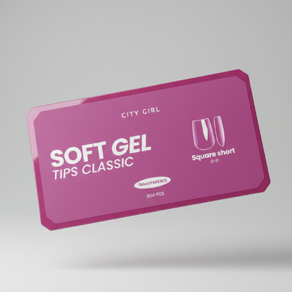 Producto - Tips soft gel Classic x504 Cuadrados - City Girl (NUEVOS)