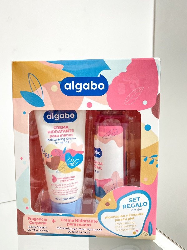 Producto - Set de regalo Algabo. Fragancia corporal y crema de manos. 01