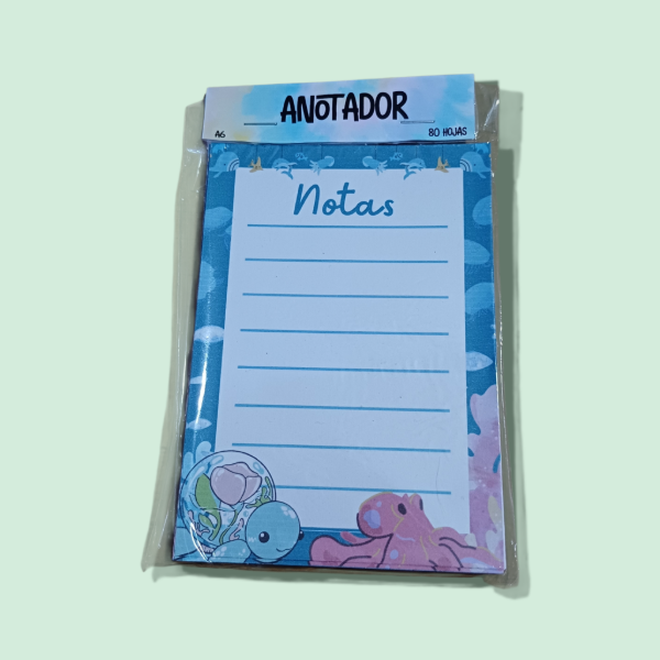 Producto - Anotador A6 Mundo Marino