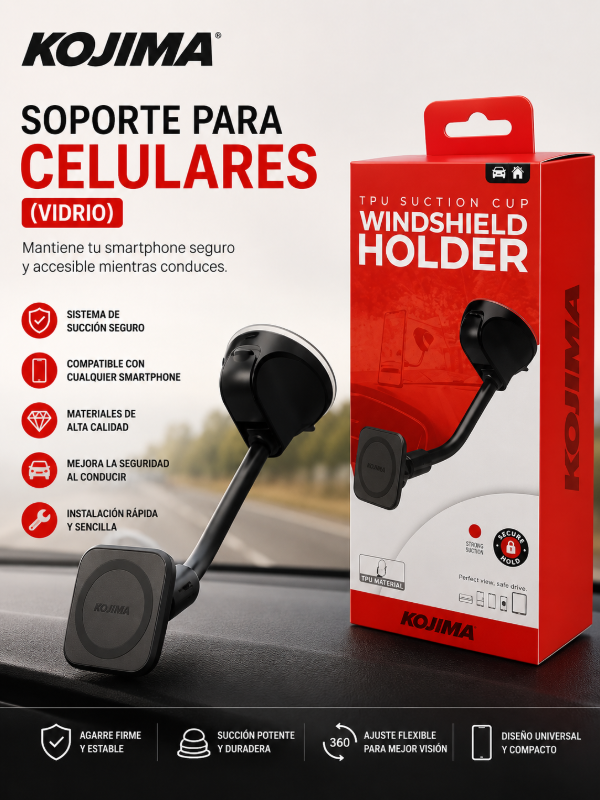 Producto - Soporte Celular Vidrio Kojima V2 Universal