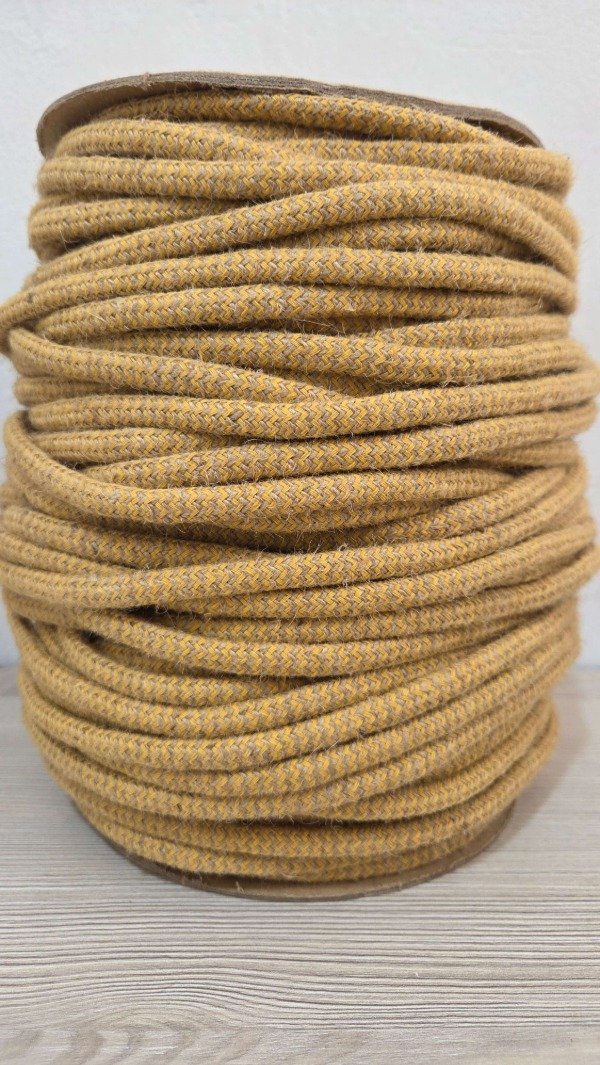 Producto - Cordon 6mm de YUTE Y MOSTAZA 100MTS
