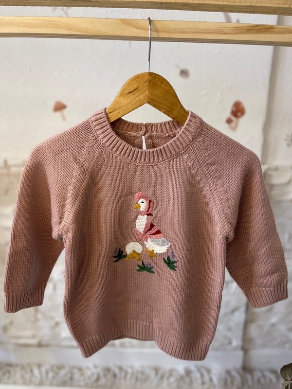 Producto - Suéter Gansita Pastel Talle 2-3 años