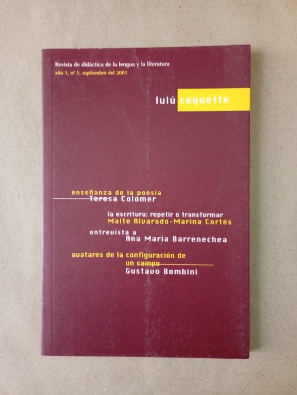 Producto - Lulú coquette #1 - Colomer Alvarado Barrenechea Bombini - Septiembre 2001