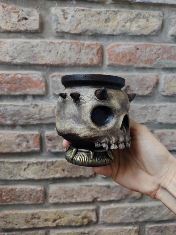 Producto - Mate Calavera con cuernos - 3