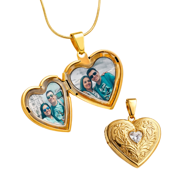 Producto - Relicario heart GOLD