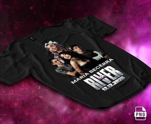 Producto - Pack 1 De 7 Diseños Para Remeras Maria Becerra.