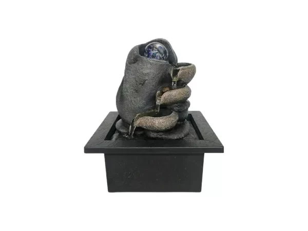 Producto - FUENTE DE AGUA CASCADA PIEDRA CON ESFERA MOD.2