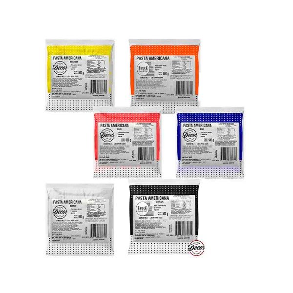 Producto - PASTA PARA CUBRIR DECOR X 500GRS (pasta americana)