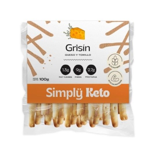 Producto - Grisin Queso y Tomillo Simply Keto 100gr