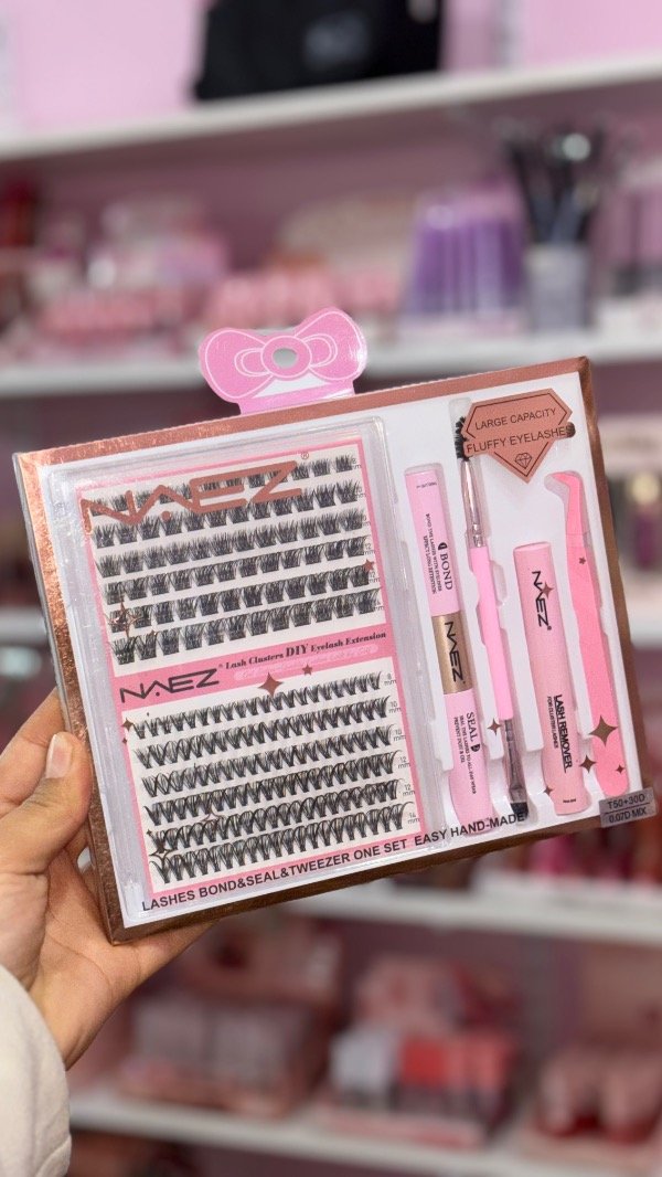 Producto - Kit extensión de pestañas Naez - volumen 3-5D