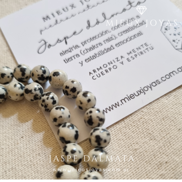 Producto - Pulsera Jaspe Dálmata - Armonia mente, cuerpo y espíritu