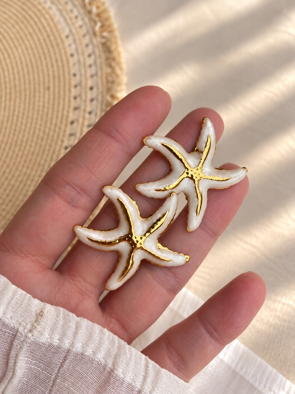 Producto - Aros ESTRELLA DE MAR esmaltados A.D