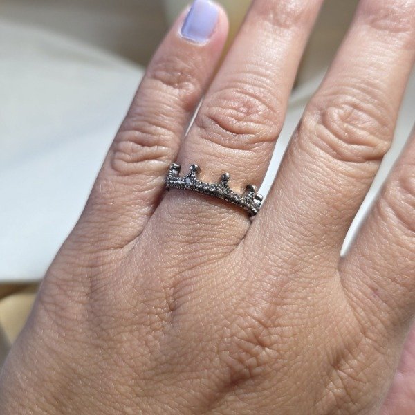 Producto - Anillo Plata925 corona con strass