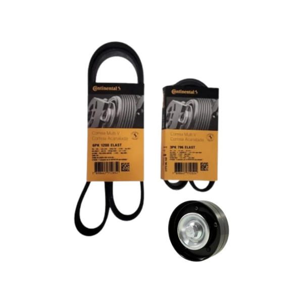 Producto - Kit Correas Poly V Vw 1.6 8v Cfz + Polea Alternador