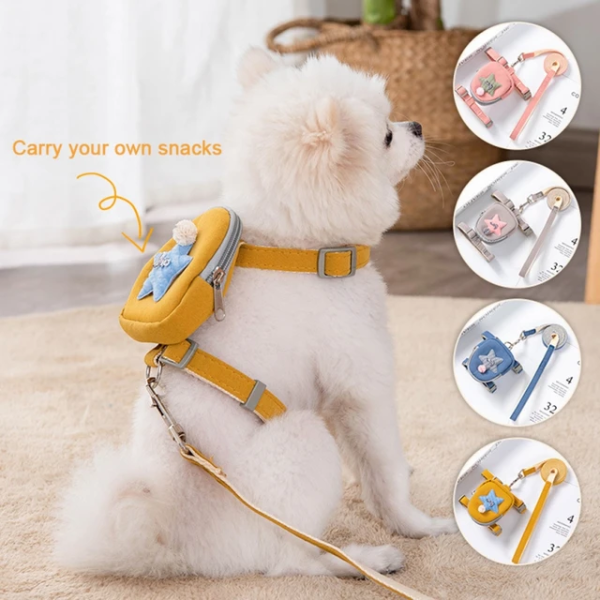 Producto - CORREA Y PRETAL CON MOCHILA REGULABLE CUELLO HASTA 40cm Y PECHO HASTA 50cm