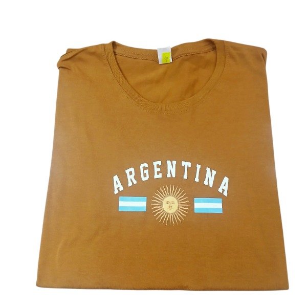 Producto - Remera Argentina Marron Talle 2 y 5