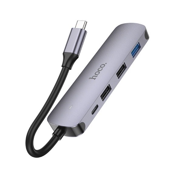 Producto - HOCO -  HB27Hub Tipo C (HDTV+USB3.0+USB2.0+2+PD) - 3