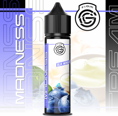 Producto - MADNESS BLUE MONDAY CREMA DE VAINILLA Y ARÁNDANOS SALT 25MG 30ML