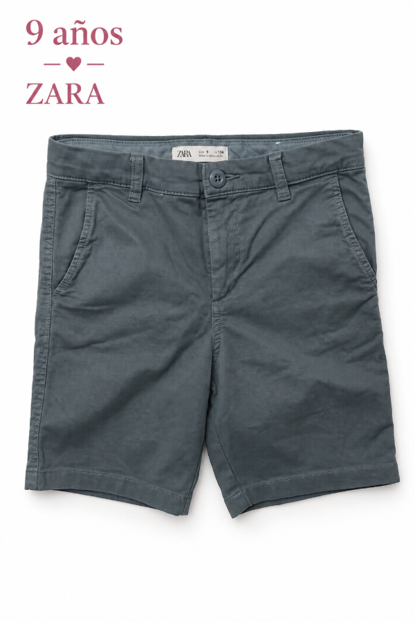 Producto - Bermuda Gris Zara 9 años - 0