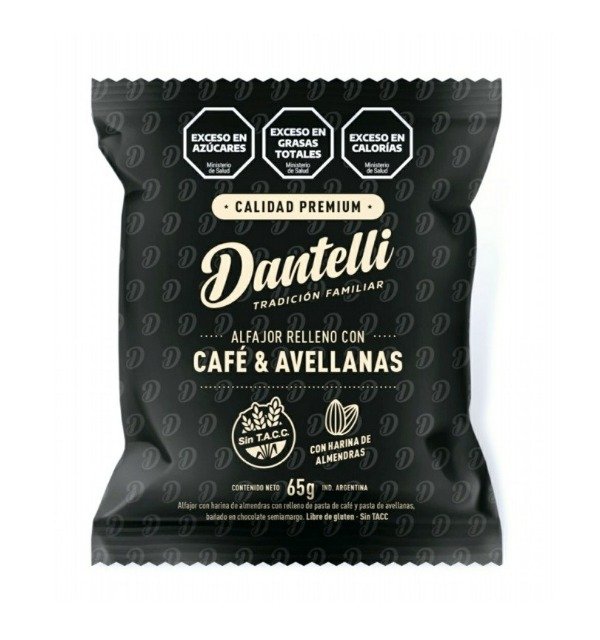 Producto - ALFAJORES DANTELLI CAFE/AVELLANAS