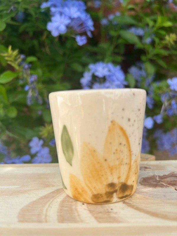 Producto - Envase petit ceramica premium Flores amarillas