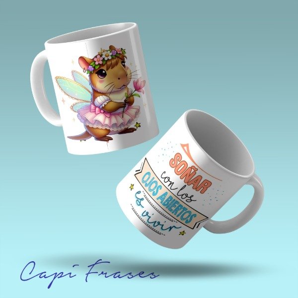Producto - TAZA -CAPIBARA CON FRASES-DISEÑO SUBLIMADO - 3