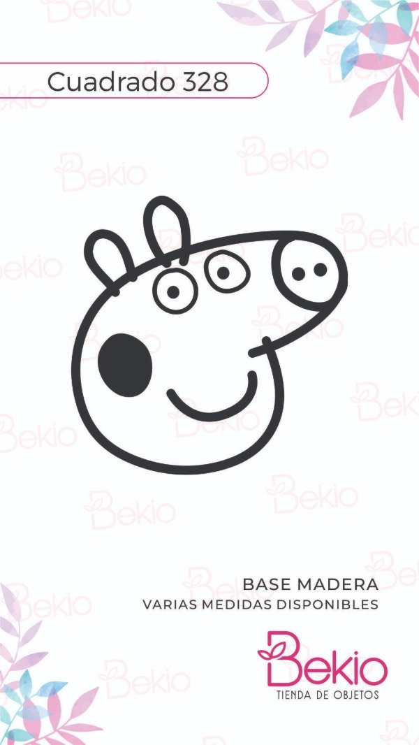 Producto - Sello Cuadrado 328 - Peppa Pig