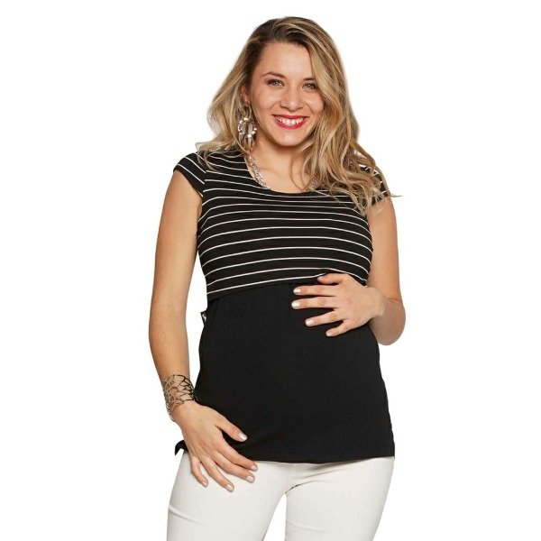 Producto - REMERA LACTANCIA COMBINADA RAYAS 2319