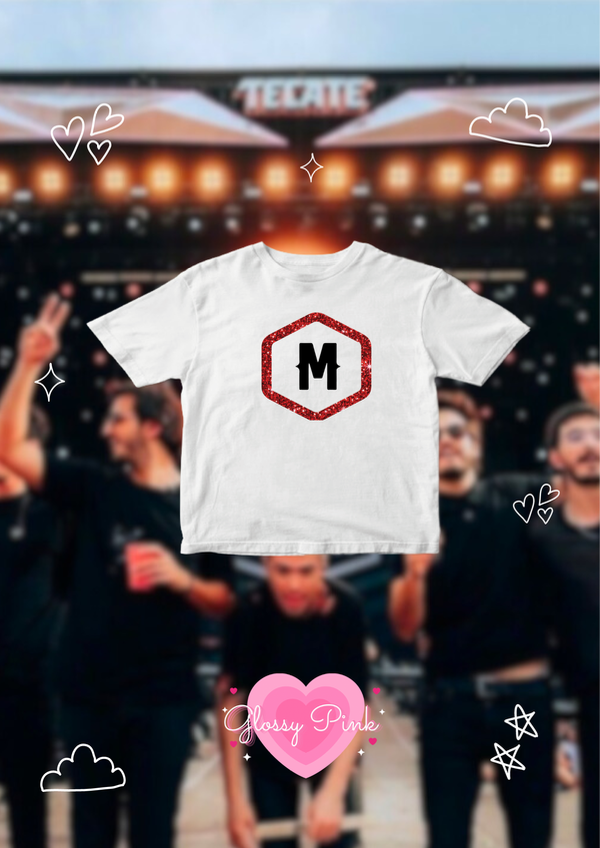 Producto - Baby Tee M De Morat Glitter rojo algodón