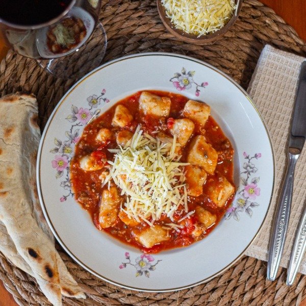 Producto - Ñoquis con bolognesa