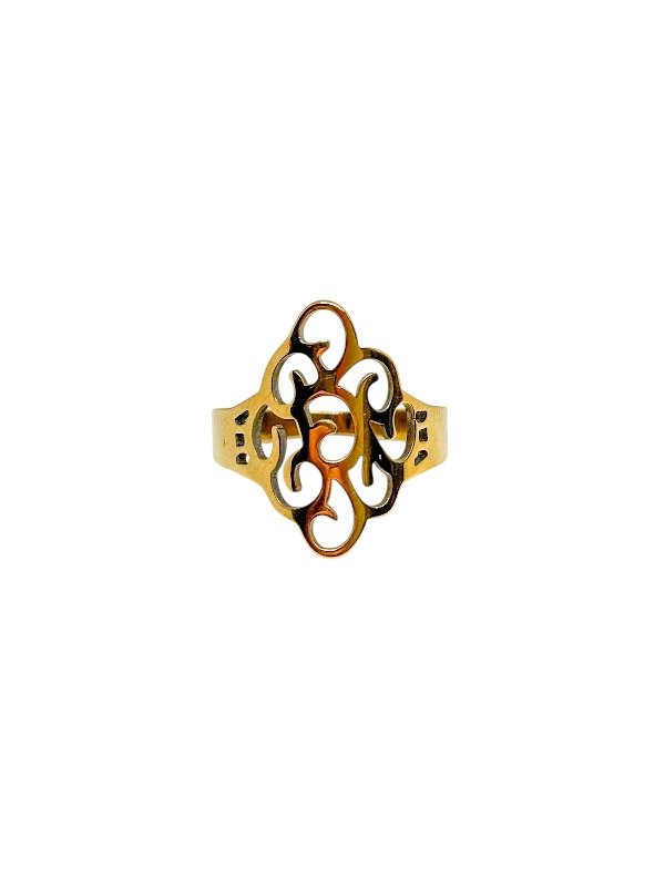 Producto - Anillo glam acero dorado