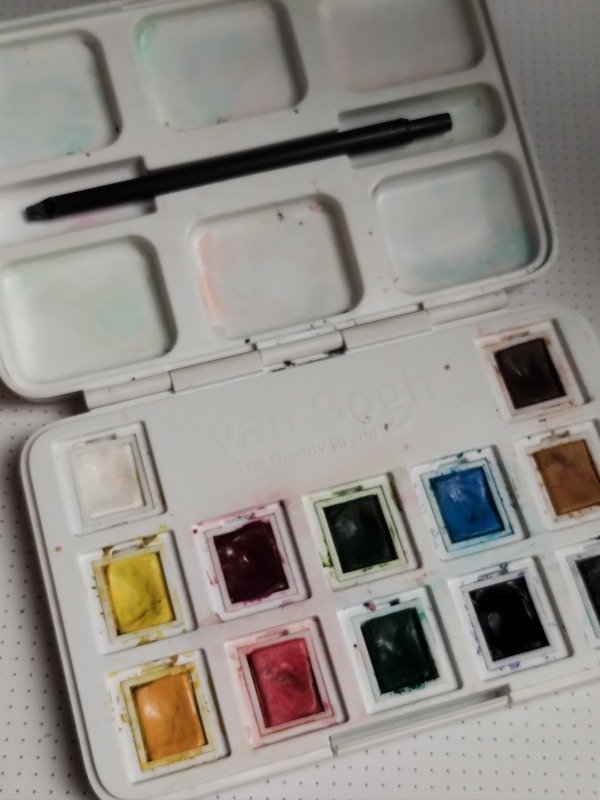 Producto - Acuarelas Van Gogh x12 colores. Medianamente usadas