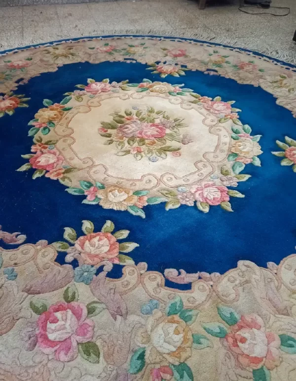 Producto - Alfombra Floral Original para Interior , 2,40 x 2,40 m - Excelente Estado