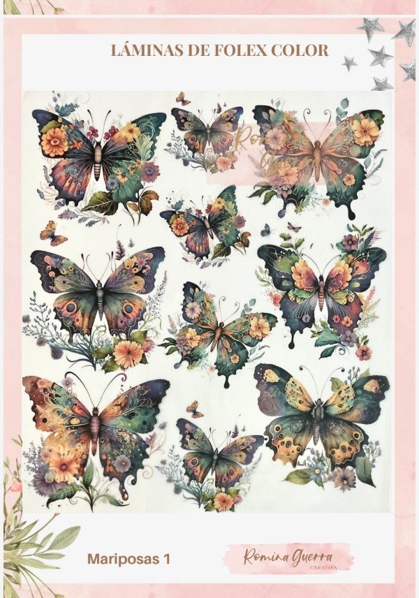 Producto - Láminas Folex Color - Mariposas