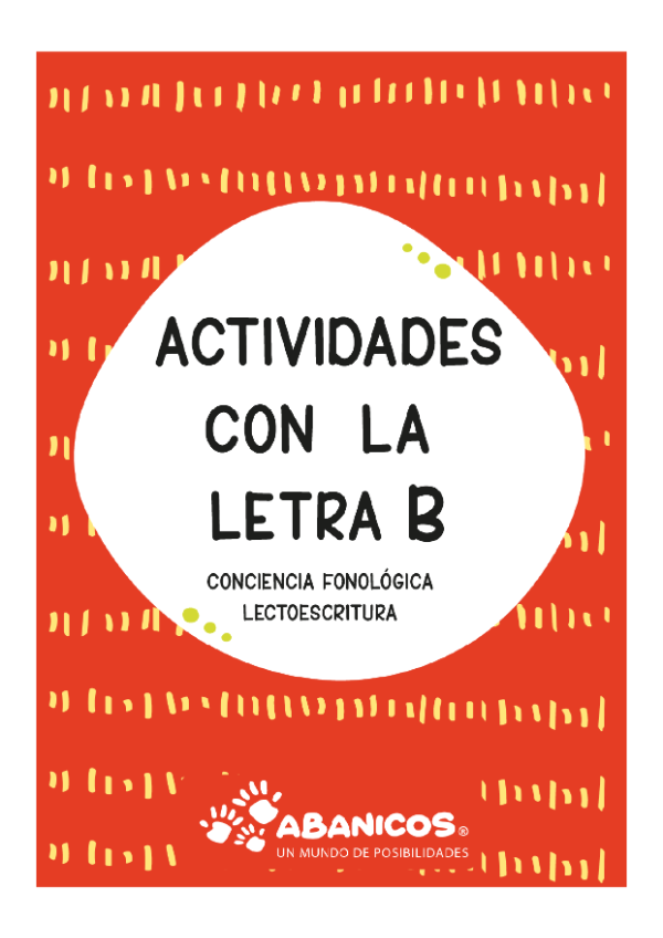 Producto - ACTIVIDADES CON LA LETRA B
