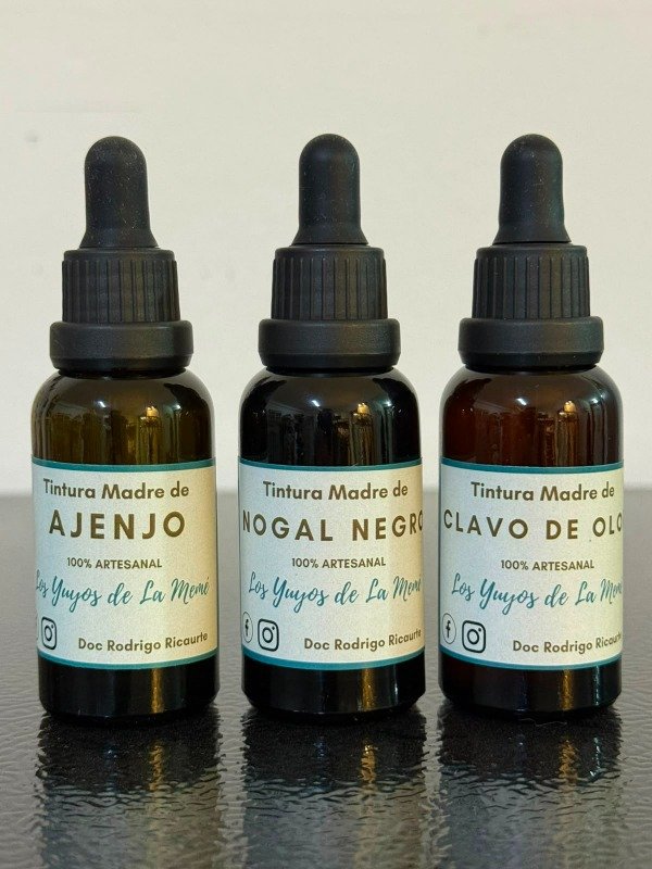 Producto - Desparasitación con 3 tinturas madre, Nogal negro, Ajenjo, Clavo. + Infusión - 2