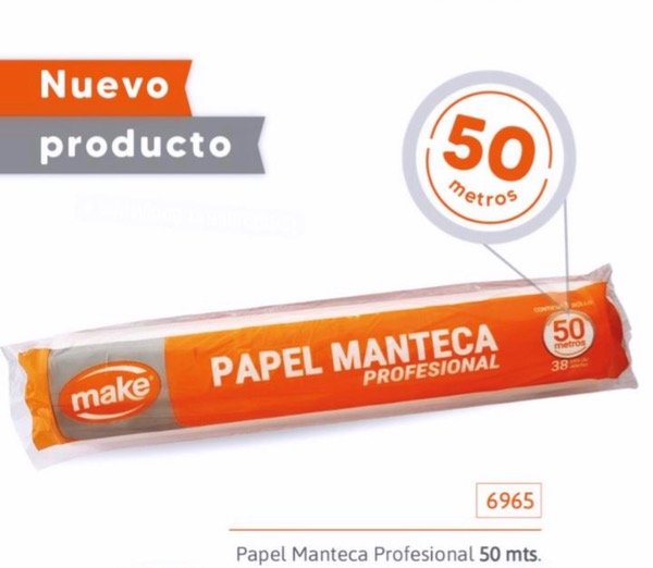 Producto - Rollo Papel Manteca x50mts Make Profesional