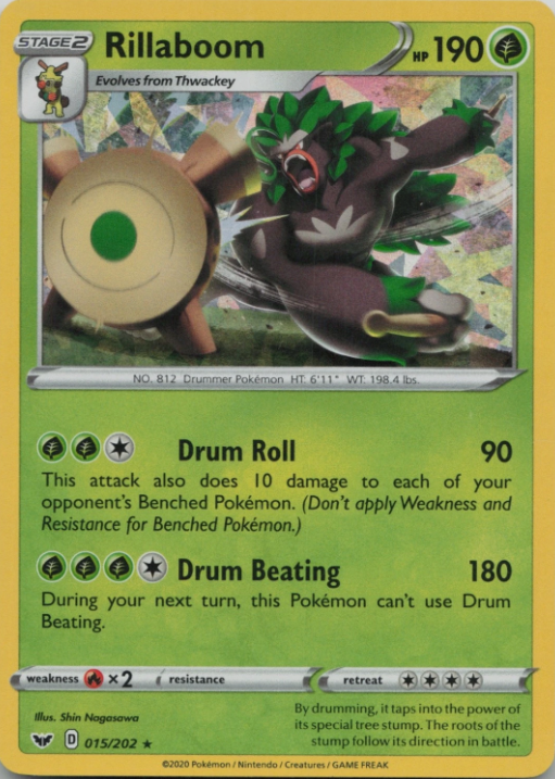 Producto - Rillaboom - 015/202 - Sword and Shield Theme Deck Exclusive - Cracked Ice Holo