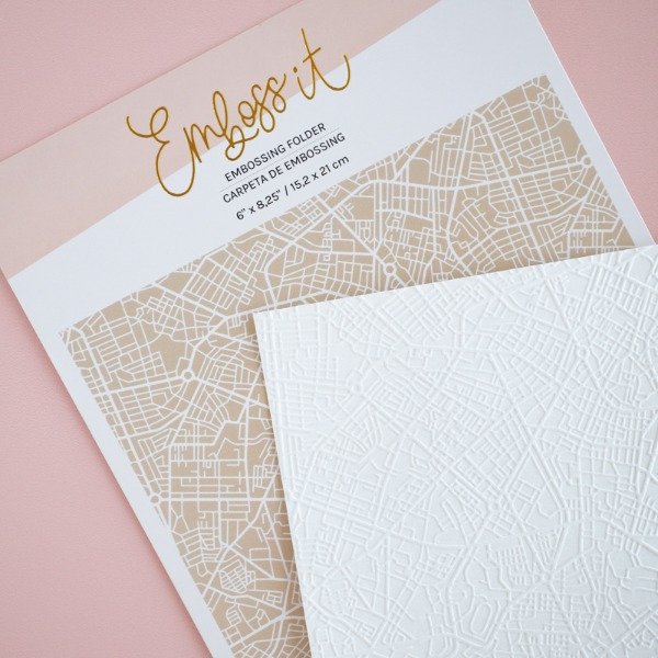 Producto - Carpeta de embossing Callejero 6x8.25