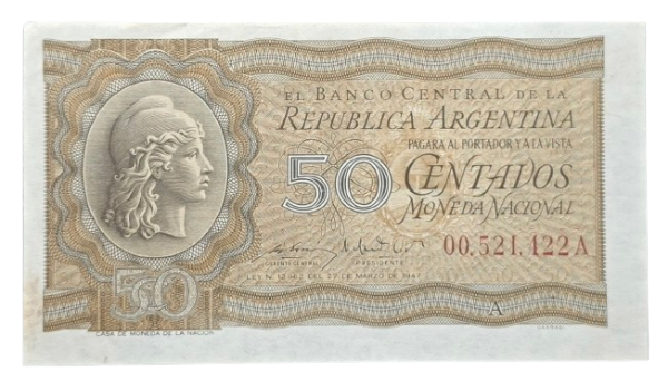 Producto - 50 Centavos Moneda Nacional (Bosio - Gomez Morales) Bott.1901 -XF