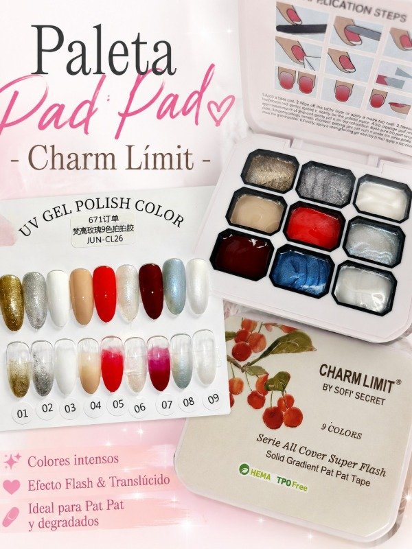 Producto - Paleta Pad Pad Pasteles #26 Charm Límit