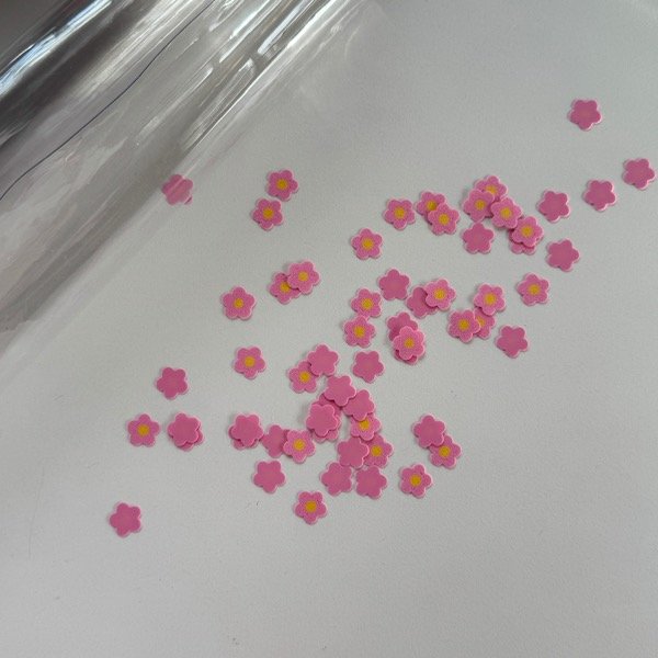 Producto - Confeti florcita rosa/amarillo 100u