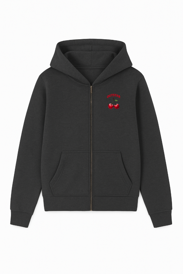 Producto - Cherry Zip Up Dark Grey