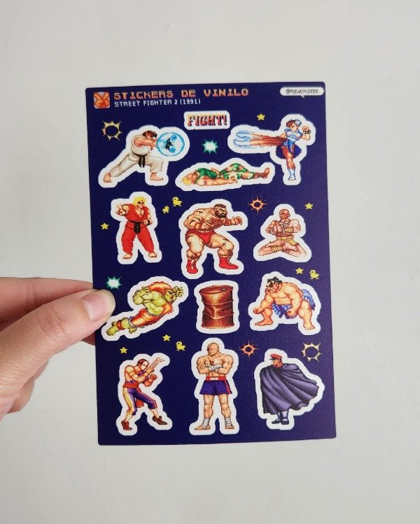 Producto - Plancha de Stickers "Street Fighter" - 0