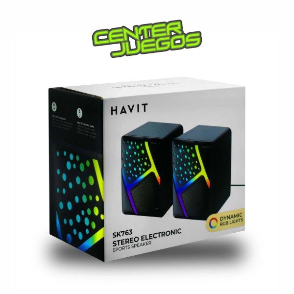 Producto - PARLANTE 2.0 HAVIT SK763 3W RGB LIGHTS