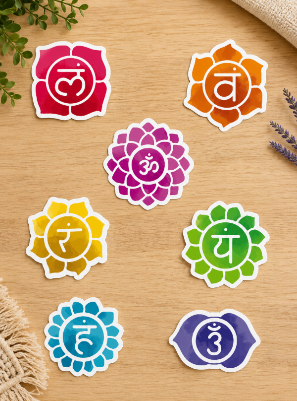 Producto - Vinilo de Corte 15x20 7 Chakras Modelo 2 132