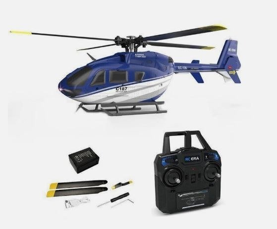 Producto - RC ERA C187 RTF EC135 Flybarless RC Helicopter Radio 6 Axis Gyro Altitude Hold