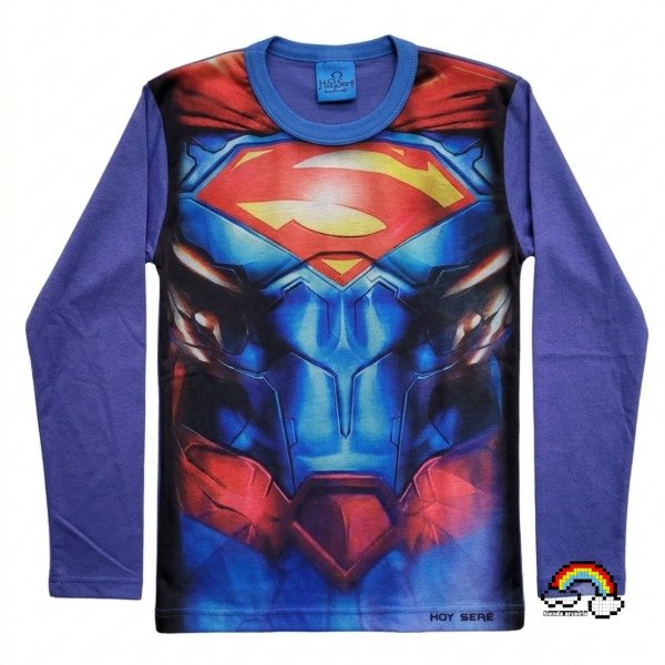 Producto - REMERA MANGA LARGA INFANTIL SUPERMAN COSPLAY